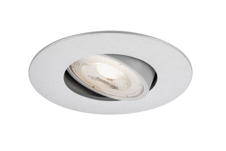 Kruhová - BRI 7146-014 Ultraploché LED vestavné svítidlo, pr. 9 cm, 4,9 W, matný chrom - BRILONER - foto 1