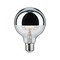 E27 - P 28673 LED Globe 6,5 W E27 zrcadlový svrchlík stříbrná teplá bílá stmívatelné - PAULMANN