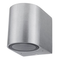 LED nástěnné svítidla - Nástěnná lampa hliníkové leštěné tělo GU10 zásuvka