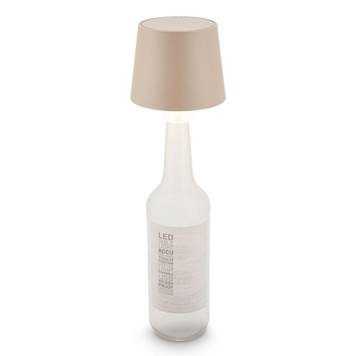 Stolní lampy dekorační - BRILO 7709011 Bota lampička na láhev - 1,8W, 120lm, nabíjecí, LED, stmívatelné, teplá bílá, béžová - BRILO - foto 1