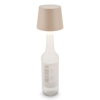 Stolní lampy dekorační - BRILO 7709011 Bota lampička na láhev - 1,8W, 120lm, nabíjecí, LED, stmívatelné, teplá bílá, béžová - BRILO
