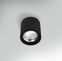 Downlight - CEN RNDNE-109030 Stropní svítidlo LED RONDO černé pr.90x90mm 10W 230V 3000K 45d IP20  - CENTURY