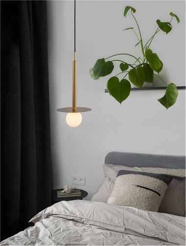 Subtilní - NV 9043311 Závěsné svítidlo PIELO mosazný zlatý kov opálové sklo G9W 1x5W 230V IP20 bez žárovky - NOVA LUCE - foto 1