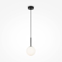 Koule - M MOD321PL-01B Závěsné svítidlo Basic form E14 40W černý kov opálové sklo - MAYTONI