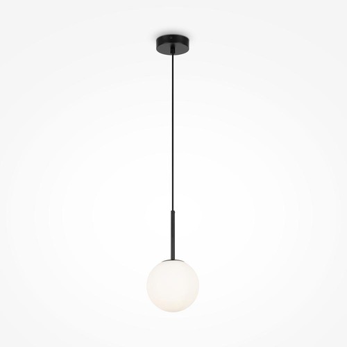 Koule - M MOD321PL-01B Závěsné svítidlo Basic form E14 40W černý kov opálové sklo - MAYTONI - foto 1
