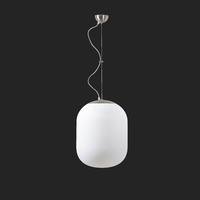 Koule - OS TAN67318 TANIA L1 závěsné skleněné svítidlo nerez broušená / bílá IP40 3000 K 27W LED DALI (původní kód OS 67318) - OSMONT