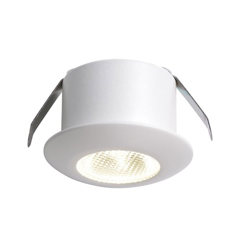 Kruhová - FAN INC-ASSO-R30C Zápustné svítidlo LED ASSO, bílá, hliník, 1 W, 100 lm, 3000 K, 3,2 x 3,2 x 2,2 cm - FANEUROPE - foto 1