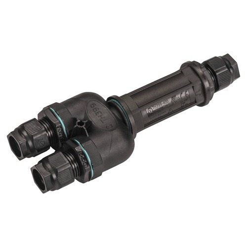 Příslušenství - LA 1006453 Spojovací box 5pólový, IP68, černá, DALI - BIG WHITE (SLV) - foto 1