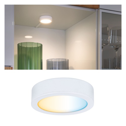 Clever Connect - P 99952 Nábytkové svítidlo Clever Connect spot Disc bílá mat 12V 2,1W měnitelná bílá 2.700-6.500K - PAULMANN - foto 1