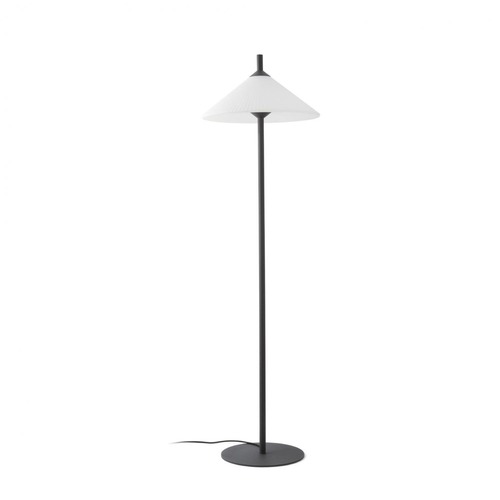 Sloupková - FARO 71569-01 SAIGON šedá/bílá stojací lampa 2M R55 - FARO - foto 1