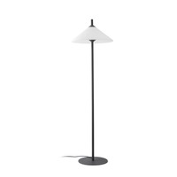 Sloupková - FARO 71569-01 SAIGON šedá/bílá stojací lampa 2M R55 - FARO