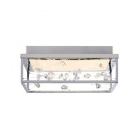 Hranatá - PN 6547-17 LED stropní svítidlo SKINA, chrom, hranaté stmívatelné, dálkový ovladač, 2700-5000K - PAUL NEUHAUS