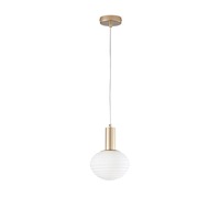 Koule - FAN I-RIPPLE-S18-ORO Závěsné svítidlo Ripple zlatá, patice E27, 18 x 18 x 150 cm - FANEUROPE
