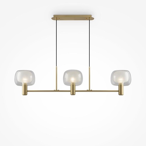 Vícečetná - M MOD411PL-03G Závěsné svítidlo Vision E14 3x60W zlatá hliník sklo - MAYTONI - foto 1