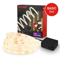 Dekorační - BRI 8018147 Startovací sada On/Off LED pásek pro nástěnné panely – 260cm, vypínač, vč. rozbočovače - BRILONER
