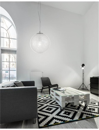 Koule - NV 9361741 Závěsné svítidlo FROZEN čiré sklo a akryl uvnitř chromovaný hliník E27 1x12W IP20 bez žárovky - NOVA LUCE - foto 1