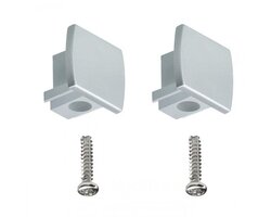 Lišty a příslušenství - P 95496 URail koncovka 2ks matný chrom - PAULMANN