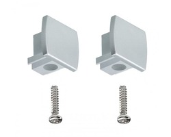 Lišty a příslušenství - P 95496 URail koncovka 2ks matný chrom - PAULMANN