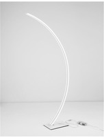 Stojací lampy - NV 9348074 Stojací lampa BRETON bílý hliník a akryl LED 40W 230V 3000K IP20 stmívatelné - NOVA LUCE