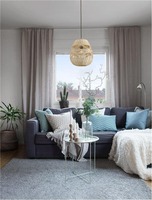 Dekorativní - NV 9586501 Závěsné svítidlo MARLO přírodní ratan černý kabel E27 1x12W 230V IP20 bez žárovky - NOVA LUCE