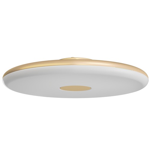 Kruhová - OS ZET60518 ZETA 2 FP stropní/nástěnné plastové svítidlo zlatá / bílá IP40 4000 K 38W LED - OSMONT - foto 1