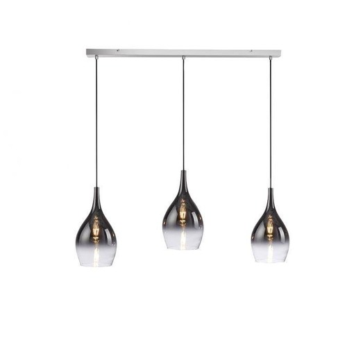 Vícečetná - PN 2063-17 PILUA LED závěsné svítidlo s barevným přechodem od antracitové do bílé, 3 ramenné, nad jídelní stůl - PAUL NEUHAUS - foto 1