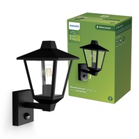 Nástěnná - PH 8720169351417 WA UP Kinno venkovní nástěnné svítidlo E27, 25 W, IP44, bez žárovky, černá - PHILIPS