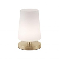 Stolní lampy dekorační - PN 4146-60 SONJA LED stolní lampa v matné mosazi s decentním podlouhlým stínítkem na lampu 3000K - PAUL NEUHAUS