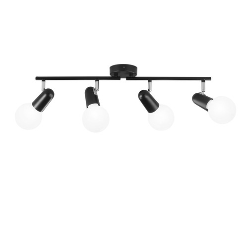 Bodová - FAN SPOT-PUNTO-4 NER Spotové svítidlo SPOT PUNTO černá 4xE27 68x10x14 cm - FANEUROPE - foto 1