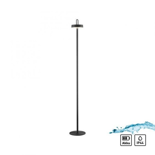 Dekorační - LD 19311-18 AMAG LED stojací lampa na baterie černá stmívatelné dotykem IP44 paměťová funkce 2700K - JUST LIGHT - foto 1