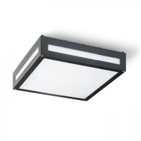Přisazená - RED R10359 Venkovní svítidlo PLAKA stropní černá 230V E27 2x26W IP54 - RED - DESIGN RENDL