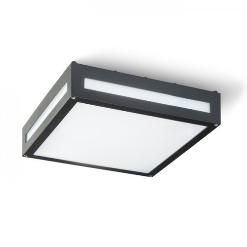 Přisazená - RED R10359 Venkovní svítidlo PLAKA stropní černá 230V E27 2x26W IP54 - RED - DESIGN RENDL - foto 1