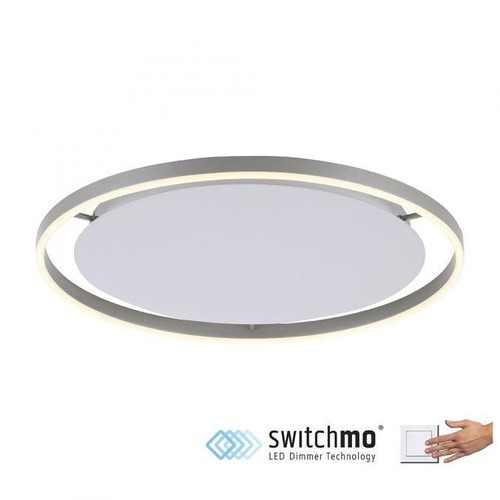 Kruhová - LD 15392-95 RITUS LED stropní svítidlo, hliník, kruhové, pr.60cm, stmívatelné, Switchmo, teplá bílá krokově stmívatelné 3000K - LEUCHTEN DIREKT / JUST LIGHT - foto 1