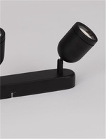 Bodová - NV 9555817 Bodové svítidlo ORSON černý kov GU10 3x10W 230V IP44 bez žárovky - NOVA LUCE