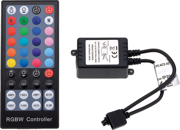 Stmívače a ovladače Optonica - IR 40Keys RGBW ovladač - foto 1