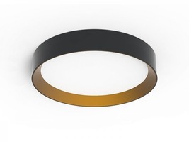 Kruhová - BPM 10190.45.SR.BK-GC.OP.ST.9.30 Stropní svítidlo FLORIDA černá / zlatá LED 45,6W 3000K 4165lm 45cm - BPM (STARÝ KÓD 10190.45.SR.BK-G.OP.3K)