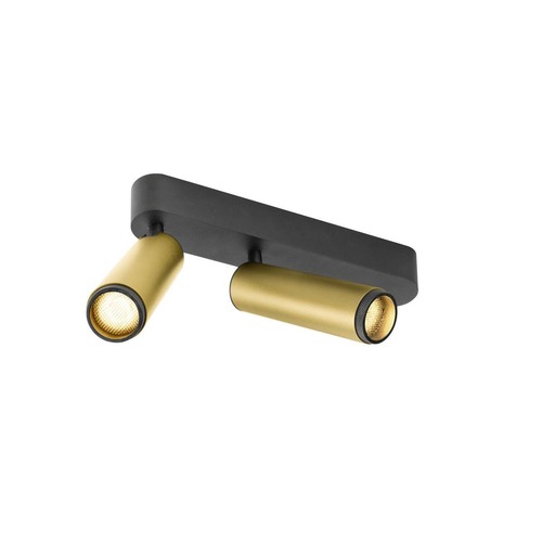 Bodová - LA 1009083 GRIP! M Povrchové stropní svítidlo, dvojité, PHASE, 3000 K, 28 W, 42°, zlatá / černá - BIG WHITE (SLV) - foto 1