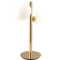 Stolní lampy dekorační - FAN I-HERA-L2 Stolní lampa Lume Hera, zlatá, 2 x G9, 31 x 47 cm - FANEUROPE