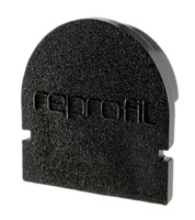 Krytky pro Al profily - IMPR 979582 Koncovka R-AU-01-08 černá 14 mm 2 ks - LIGHT IMPRESSIONS