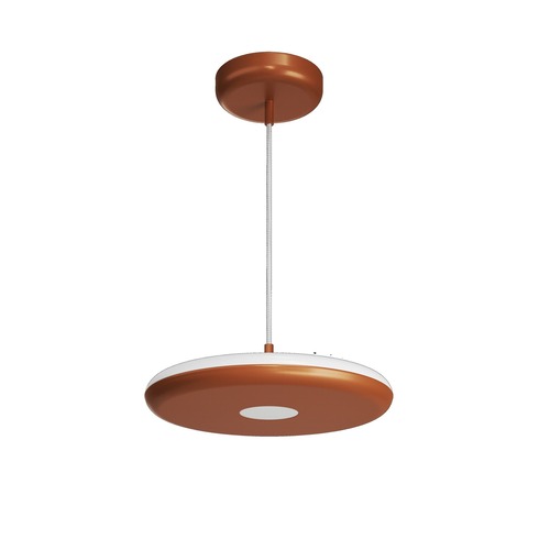 Kruhová - OS ZET60582 ZETA ST1 PF závěsné plastové svítidlo terakota / bílá IP40 4000 K 31W LED - OSMONT - foto 1