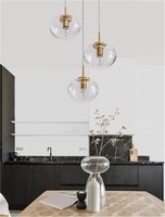 Vícečetná - NV 9236755 Závěsné svítidlo MAEVE čiré sklo bílý kabel mosazný zlatý kov E27 3x12W 230V IP20 bez žárovky - NOVA LUCE