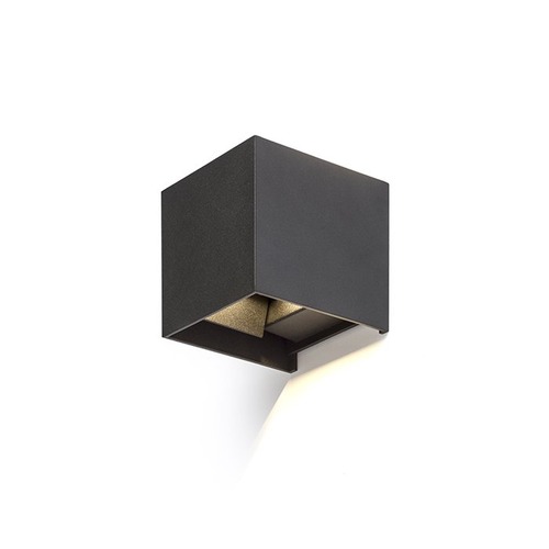 Nástěnná - RED R12602 TITO SQ nástěnná černá 230V LED 6W IP54 3000K - RED - DESIGN RENDL - foto 1
