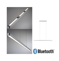 Podélná - P 79902 LED závěsné svítidlo Smart Home Bluetooth Lento měnitelná bílá 43W matný chrom stmívatelné - PAULMANN