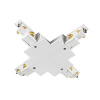 Lišty a příslušenství S-TRACK - LA 1006536 X-spojka pro S-TRACK 3fázovou montážní lištu, bílá, DALI - BIG WHITE (SLV)