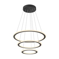 Kruhová - LA 1007701 ONE FLAT závěsné svítidlo, triple, 300 cm, 2700/3000 K, DALI 2, Touch, černá - BIG WHITE (SLV)