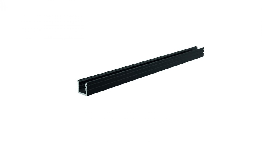 Al profily k přisazení - IMPR 970183 Profil U vysoký AU-02-05 kartáčovaná matná černá délka 2m - LIGHT IMPRESSIONS - foto 1