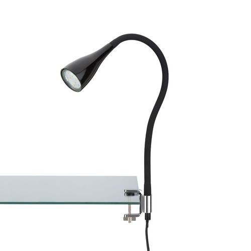 Stolní lampy s klipem - BRI 2762015P Flexibilní svítidlo se svorkou 60 cm 1xGU10 3W 250lm černá (starý kód: BRI 2762-015P) - BRILONER - foto 1