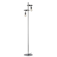 Stojací lampy - FAN I-ADMIRAL-PT2 Stojací lampa Piantana Admiral, chrom, 2 x E27, 30 x 165 cm - FANEUROPE