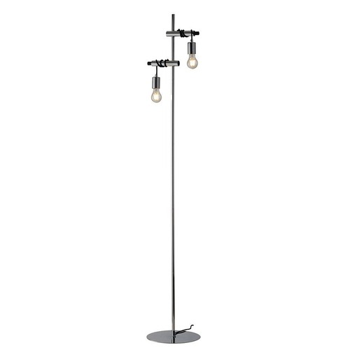 Stojací lampy - FAN I-ADMIRAL-PT2 Stojací lampa Piantana Admiral, chrom, 2 x E27, 30 x 165 cm - FANEUROPE - foto 1