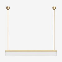 Podélná - LU ZT.AU1.L2.1200.70 Závěsné svítidlo AULA ZT 40W LED 4000K akrylátové sklo argento dorato ZT.AU1.L2.1200.70 - LUCIS